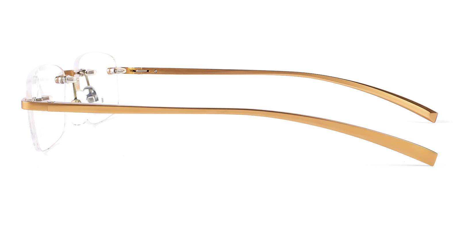 Othe Rosegold Metal Eyeglasses , SpringHinges , NosePads Frames from ABBE Glasses