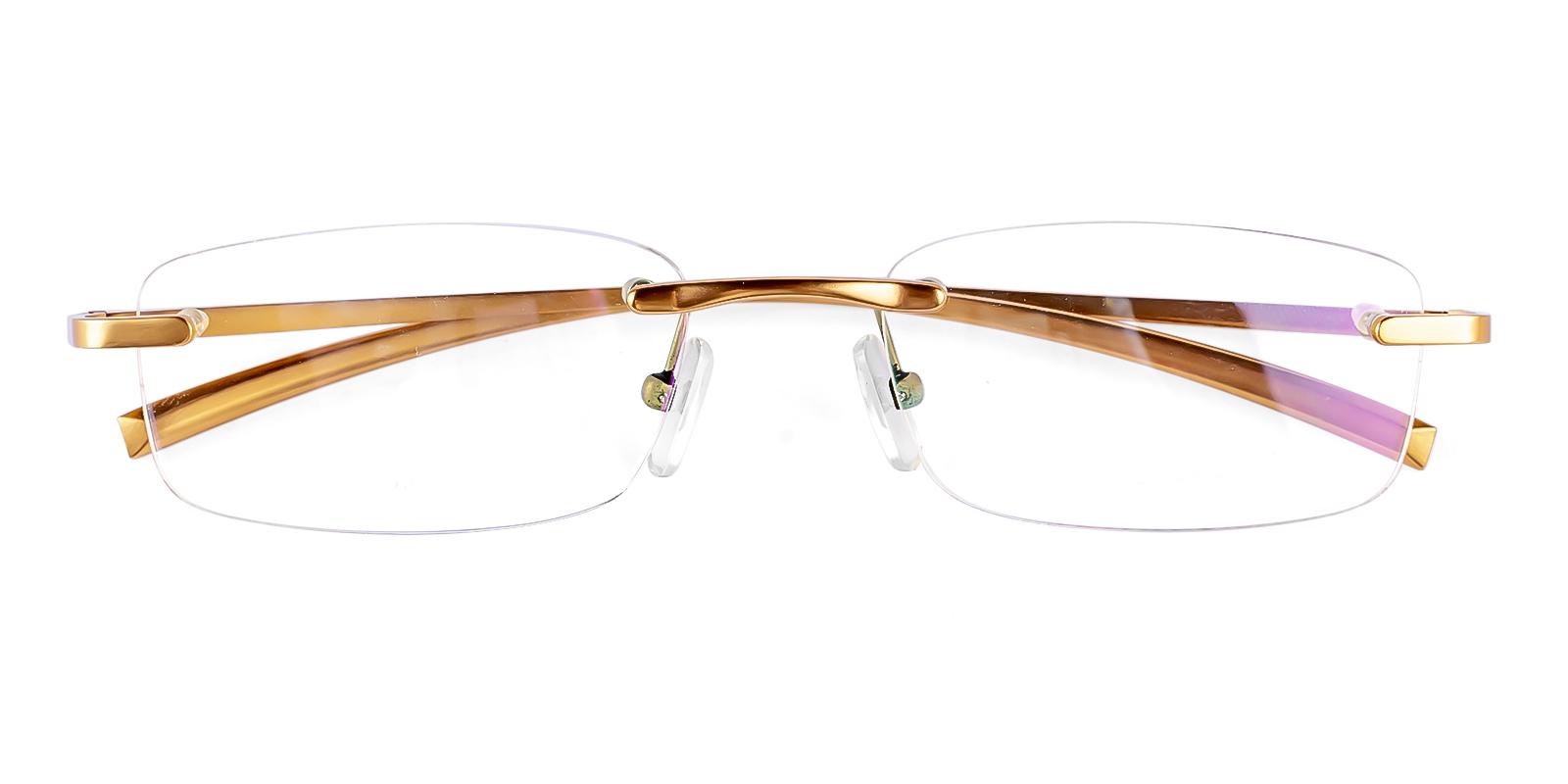 Othe Rosegold Metal Eyeglasses , SpringHinges , NosePads Frames from ABBE Glasses