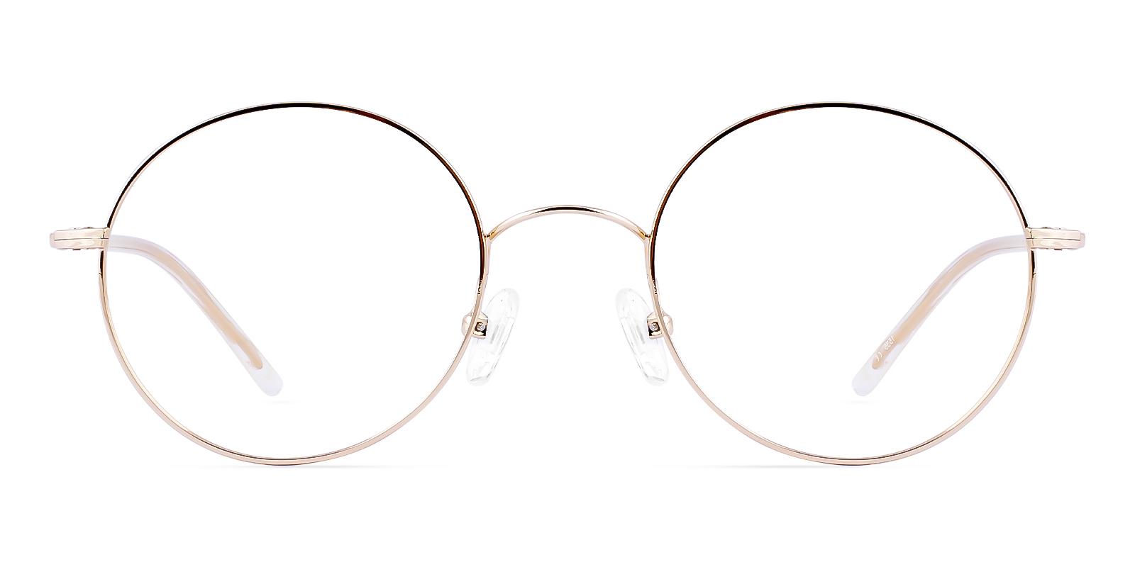 Scolitic Gold Metal Eyeglasses , NosePads Frames from ABBE Glasses