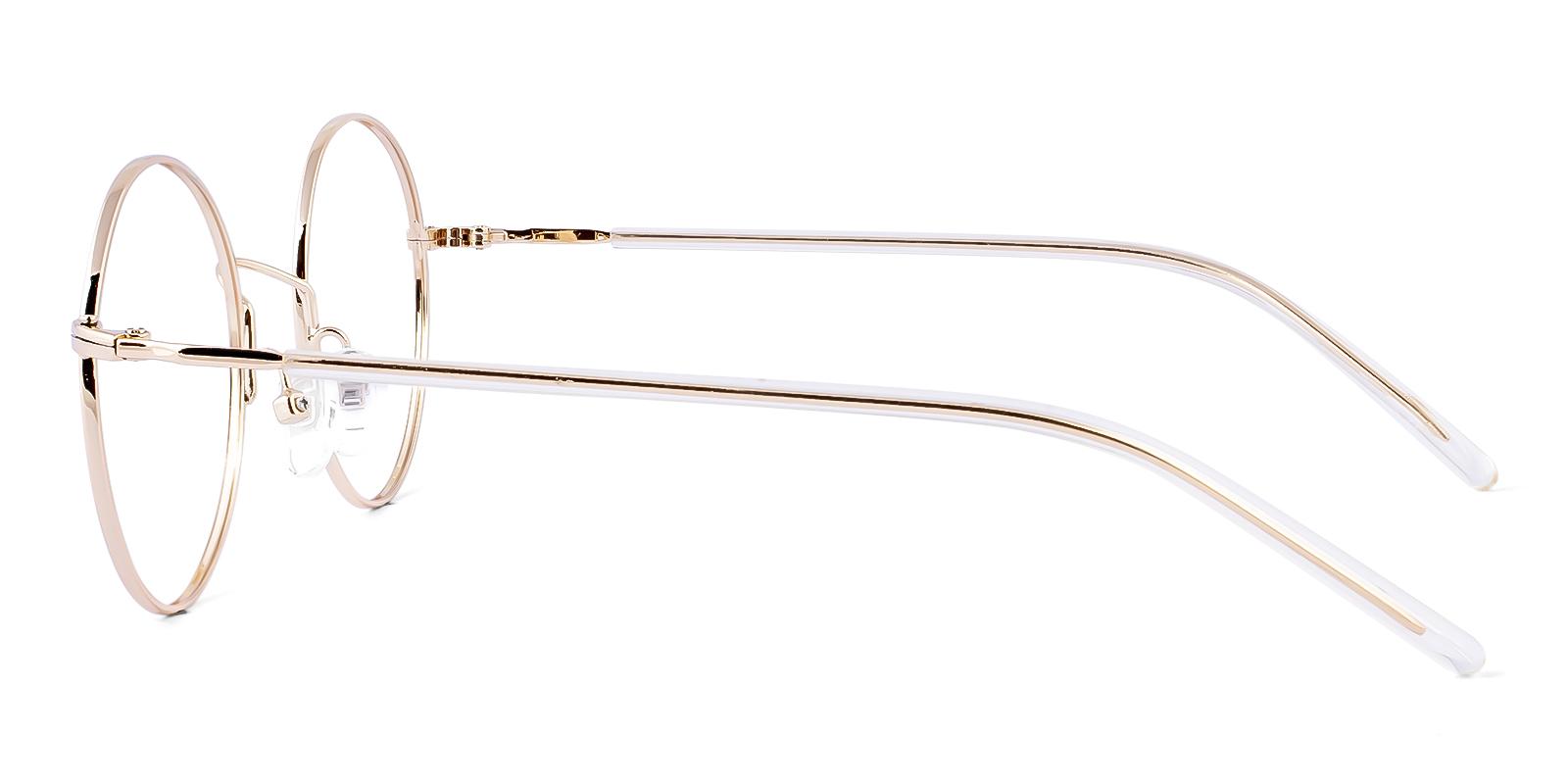 Scolitic Gold Metal Eyeglasses , NosePads Frames from ABBE Glasses