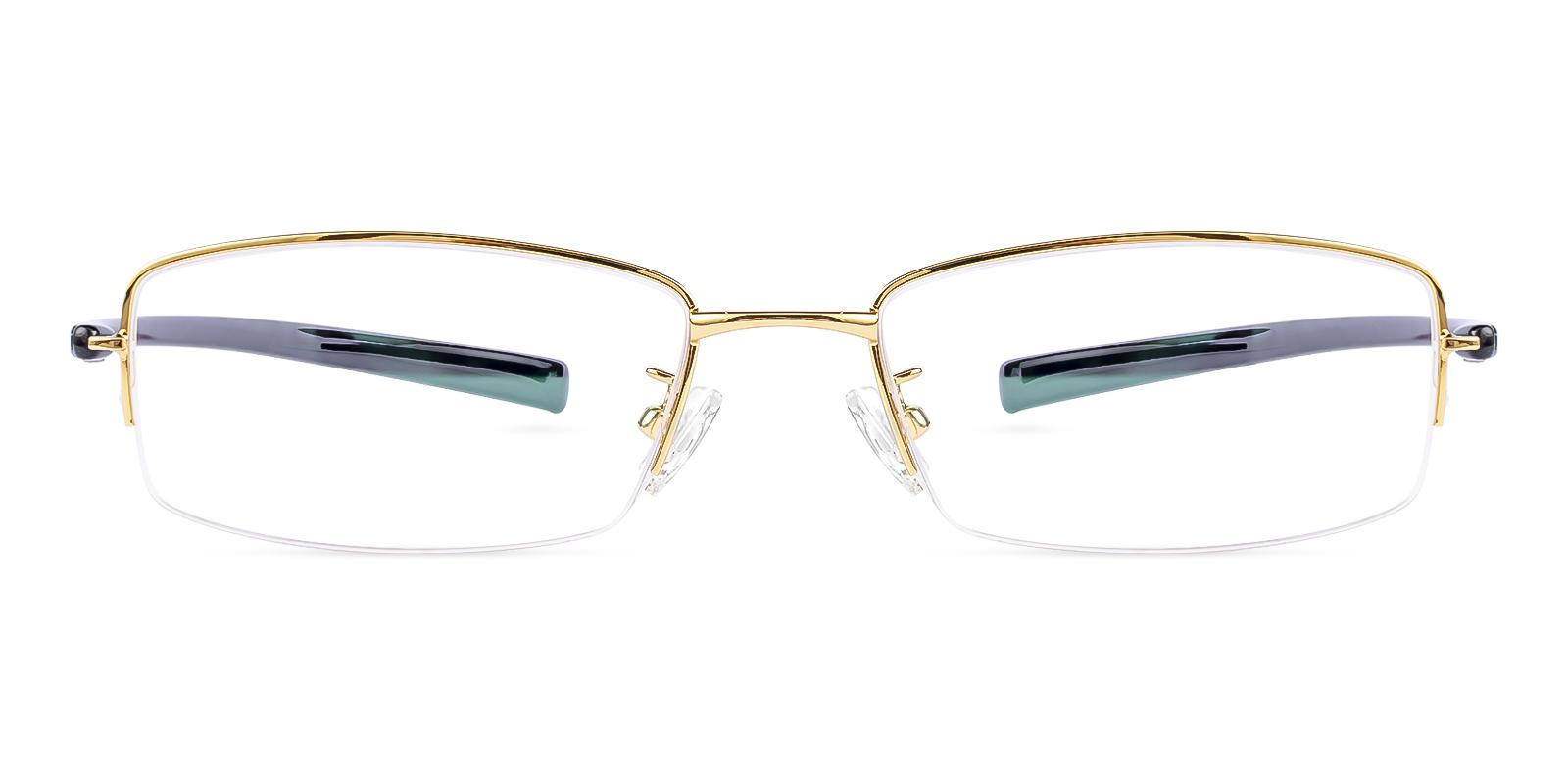 Olate Gold Metal , TR Eyeglasses , NosePads Frames from ABBE Glasses