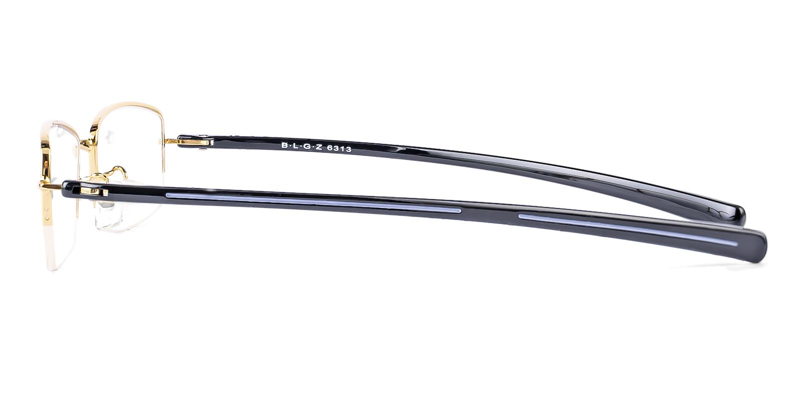 Olate Gold Metal , TR Eyeglasses , NosePads Frames from ABBE Glasses