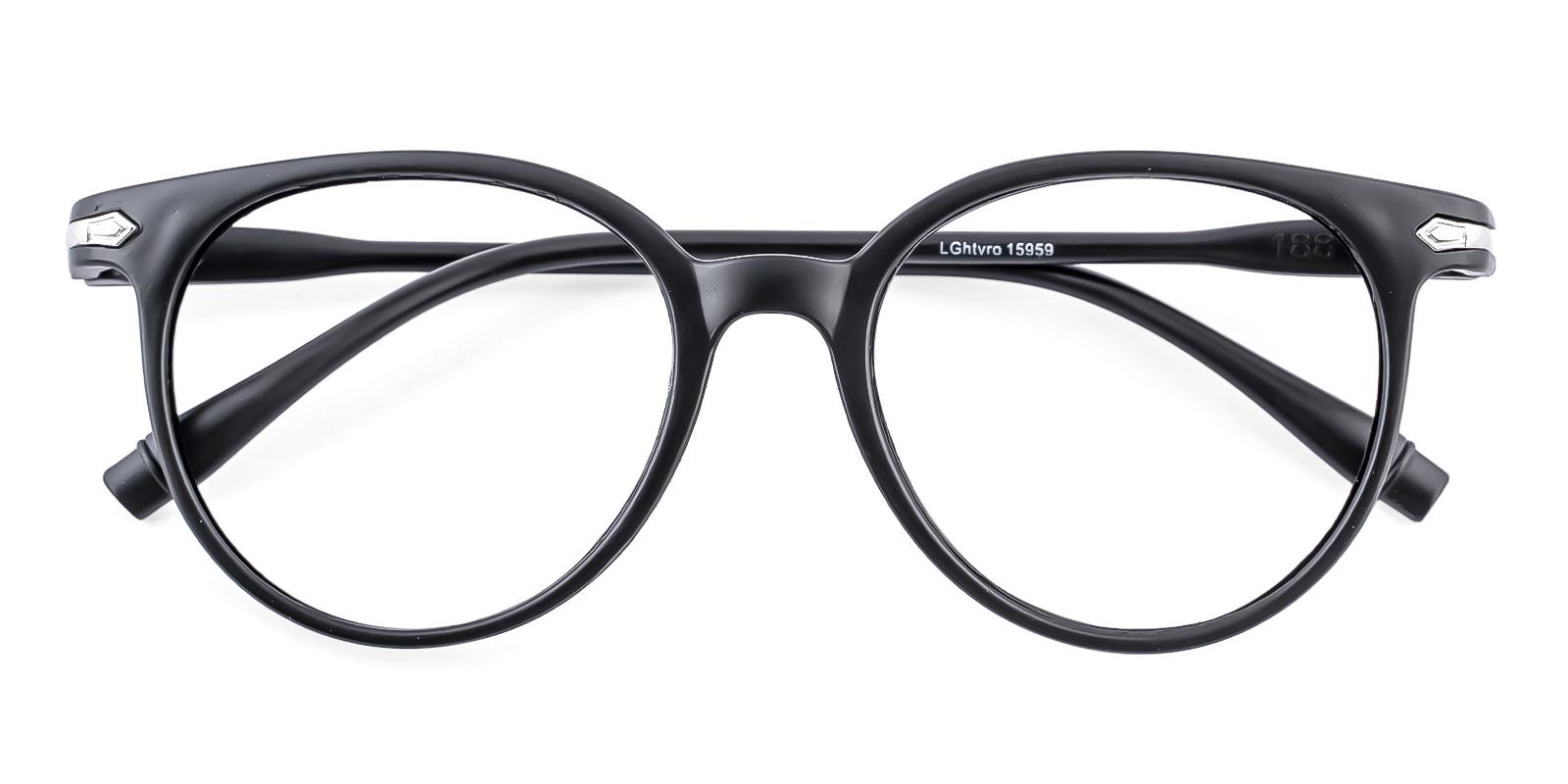 Frommular Black Plastic Eyeglasses , UniversalBridgeFit Frames from ABBE Glasses