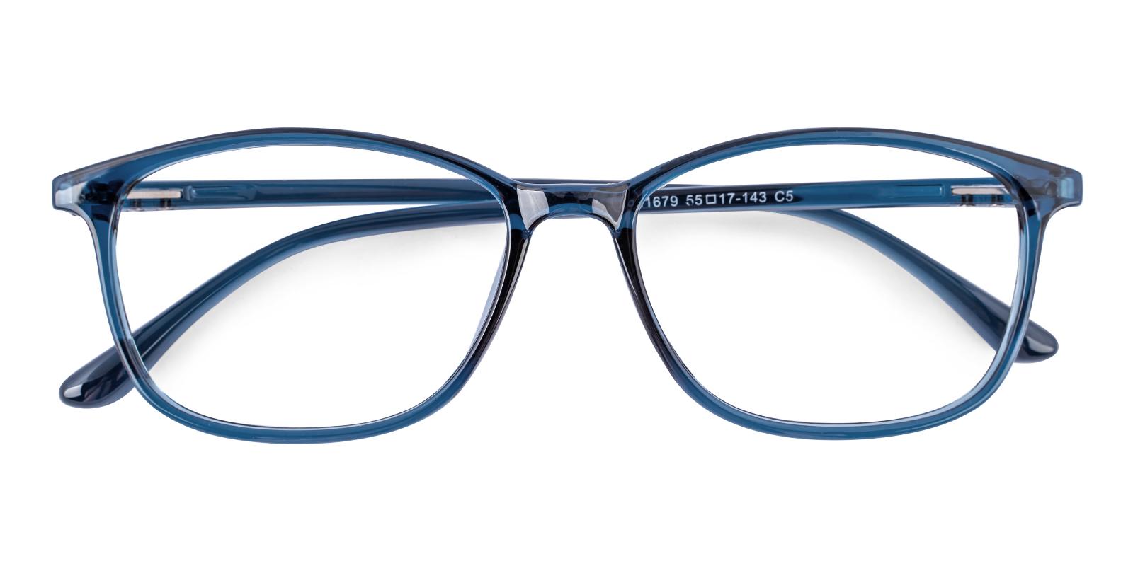 Teloain Blue TR Eyeglasses , UniversalBridgeFit , Lightweight Frames from ABBE Glasses