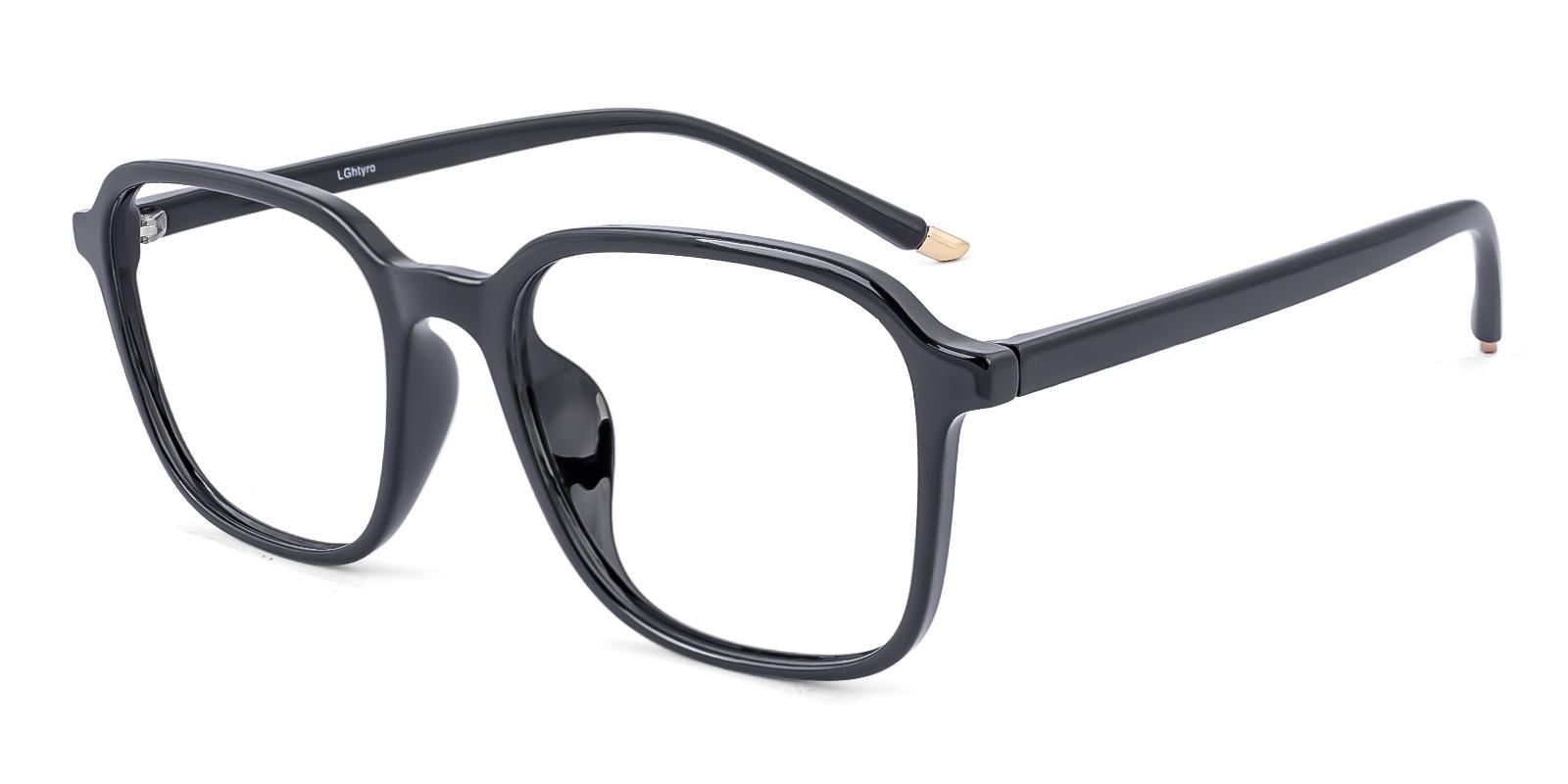 Viscos Black Plastic Eyeglasses , UniversalBridgeFit Frames from ABBE Glasses