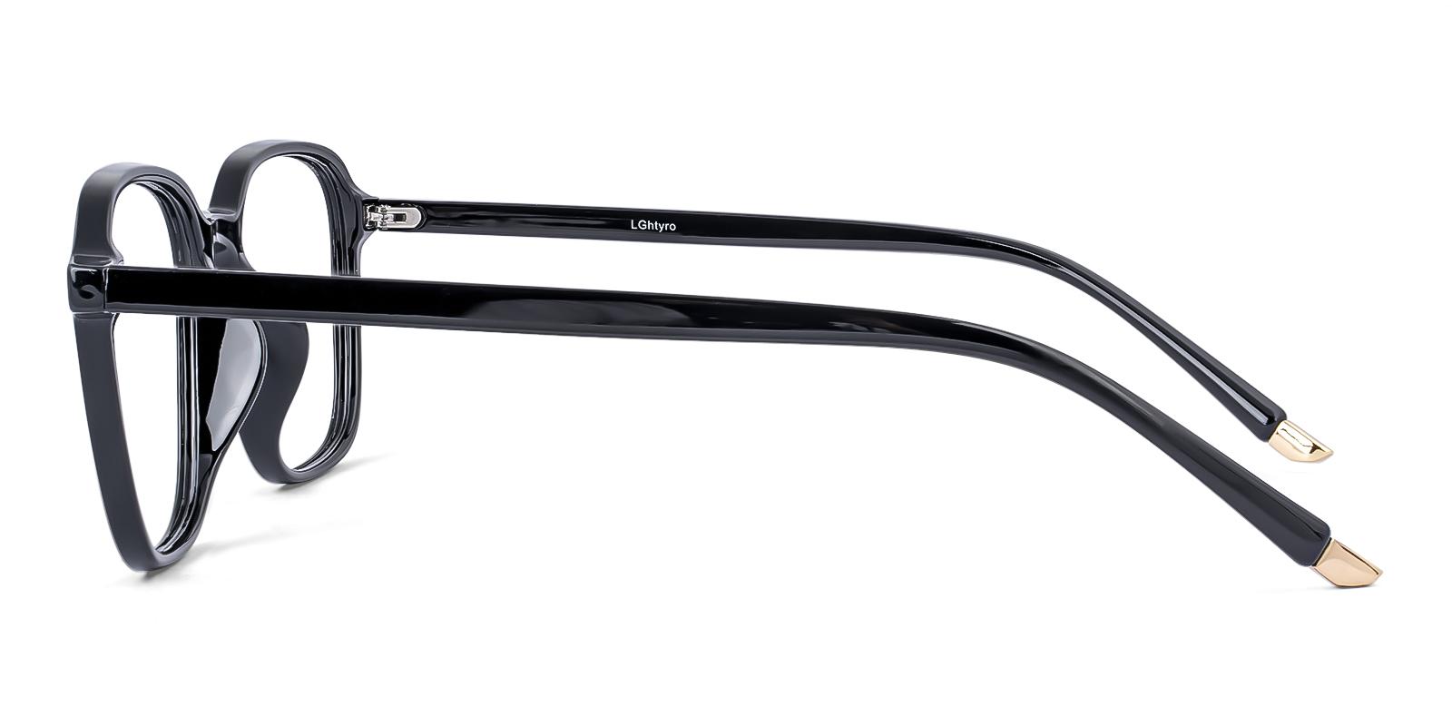 Viscos Black Plastic Eyeglasses , UniversalBridgeFit Frames from ABBE Glasses