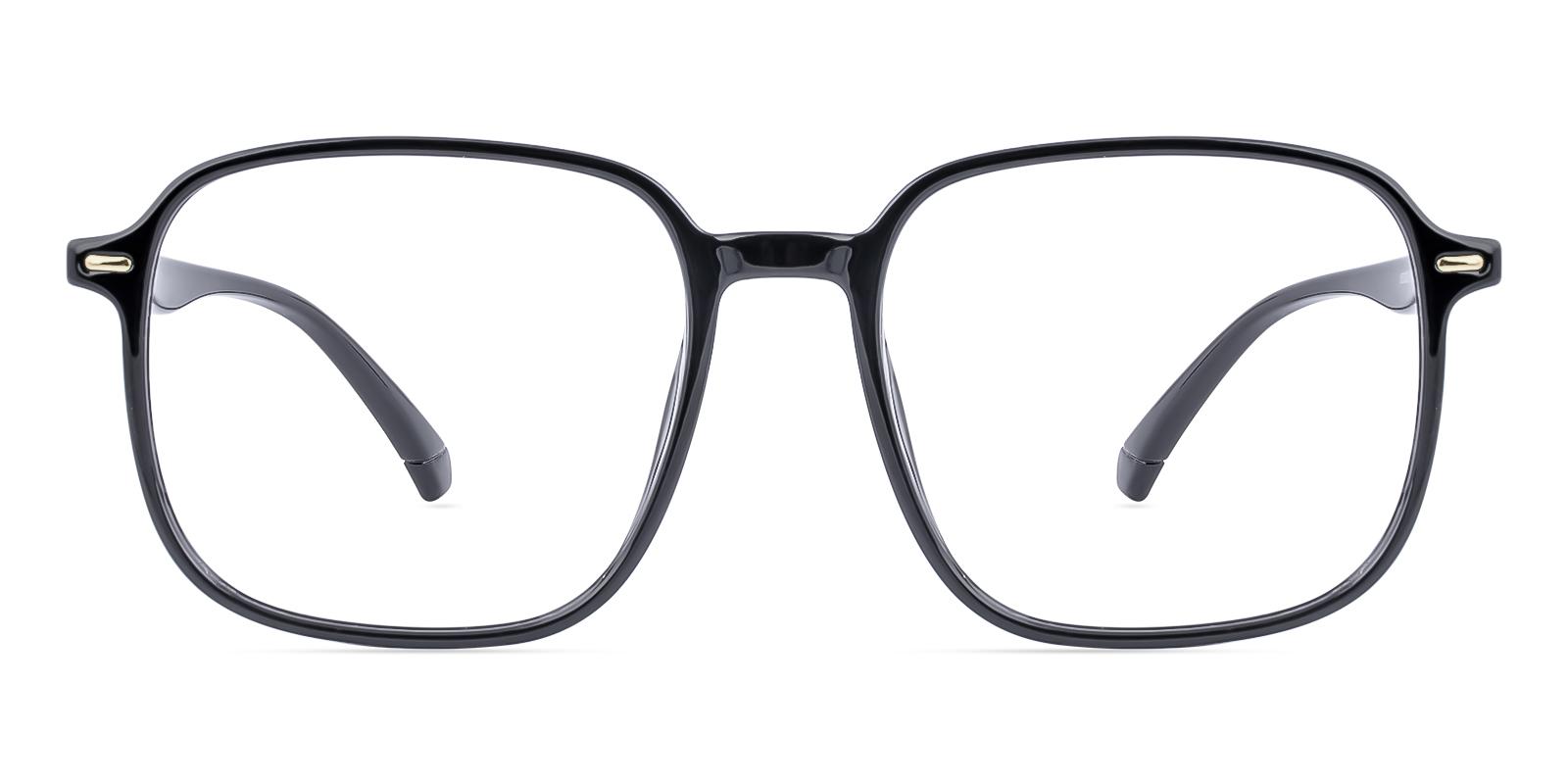 Phoarium Black Plastic Eyeglasses , UniversalBridgeFit Frames from ABBE Glasses