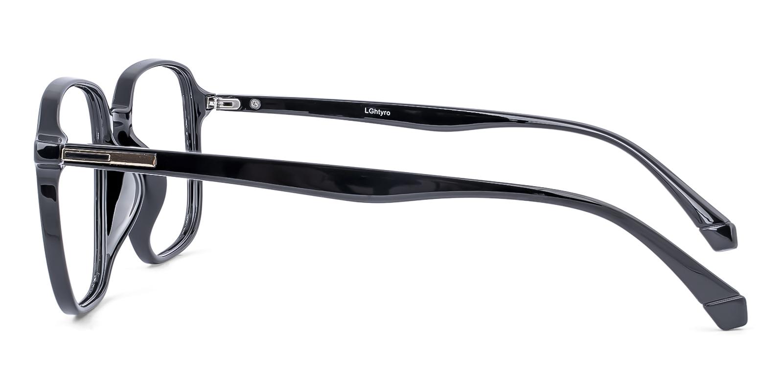 Phoarium Black Plastic Eyeglasses , UniversalBridgeFit Frames from ABBE Glasses