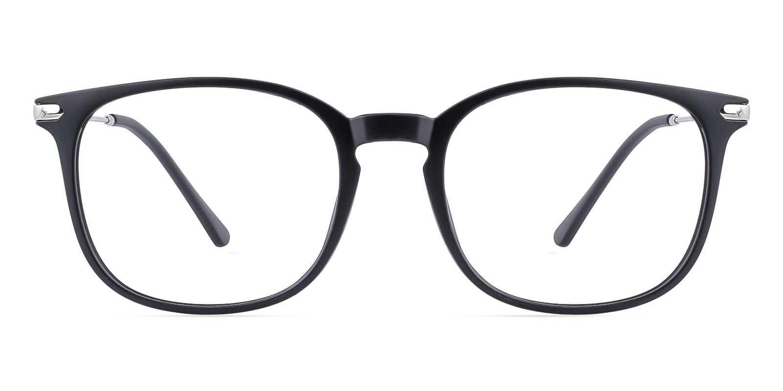 Mercier Matte-black Plastic Eyeglasses , UniversalBridgeFit Frames from ABBE Glasses