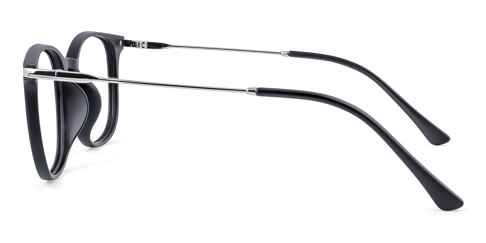 Mercier Matte-black Plastic Eyeglasses , UniversalBridgeFit Frames from ABBE Glasses