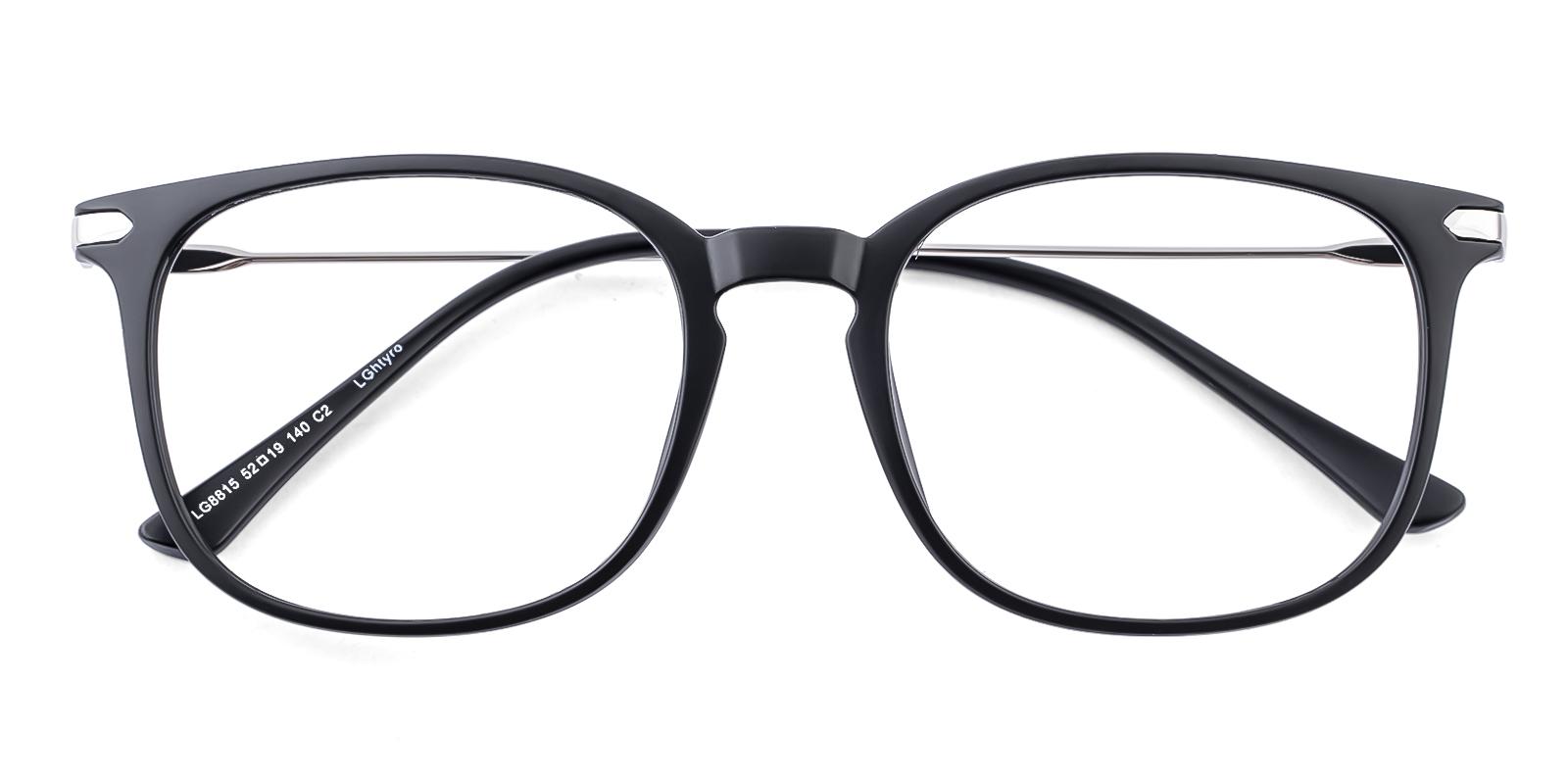Mercier Matte-black Plastic Eyeglasses , UniversalBridgeFit Frames from ABBE Glasses