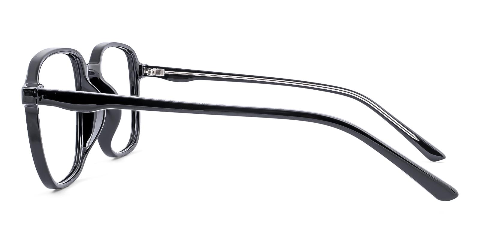 Commonary Black Plastic Eyeglasses , UniversalBridgeFit Frames from ABBE Glasses