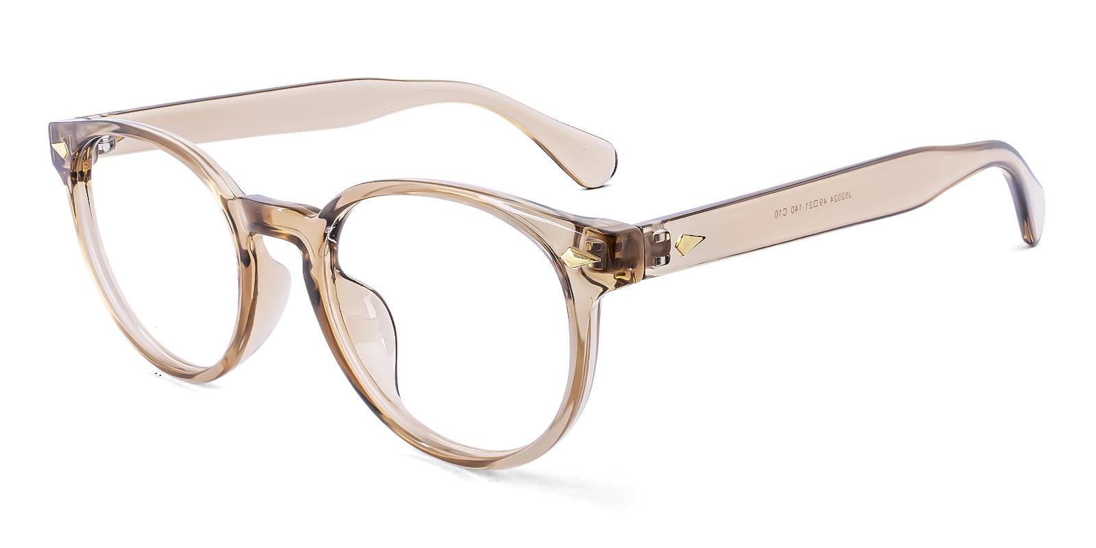 Hismost Brown Plastic Eyeglasses , UniversalBridgeFit Frames from ABBE Glasses