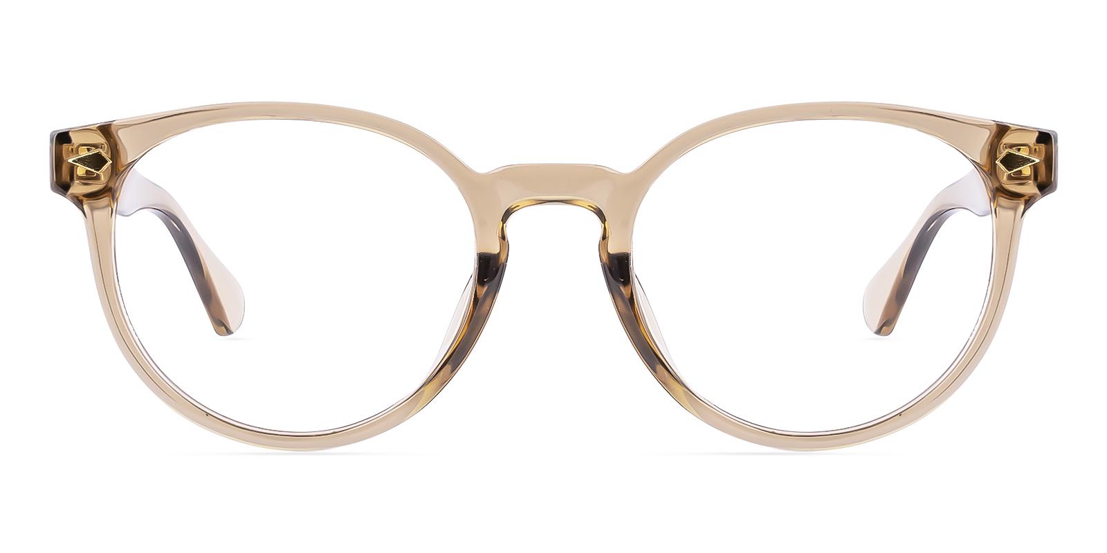 Hismost Brown Plastic Eyeglasses , UniversalBridgeFit Frames from ABBE Glasses