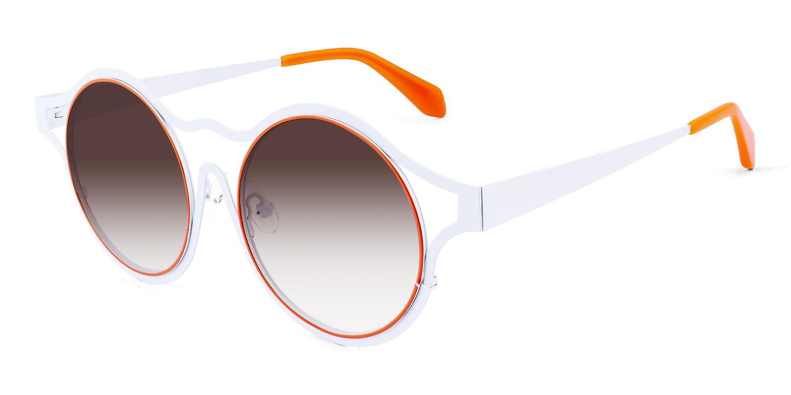 Bankcy Orange Metal Sunglasses , NosePads Frames from ABBE Glasses