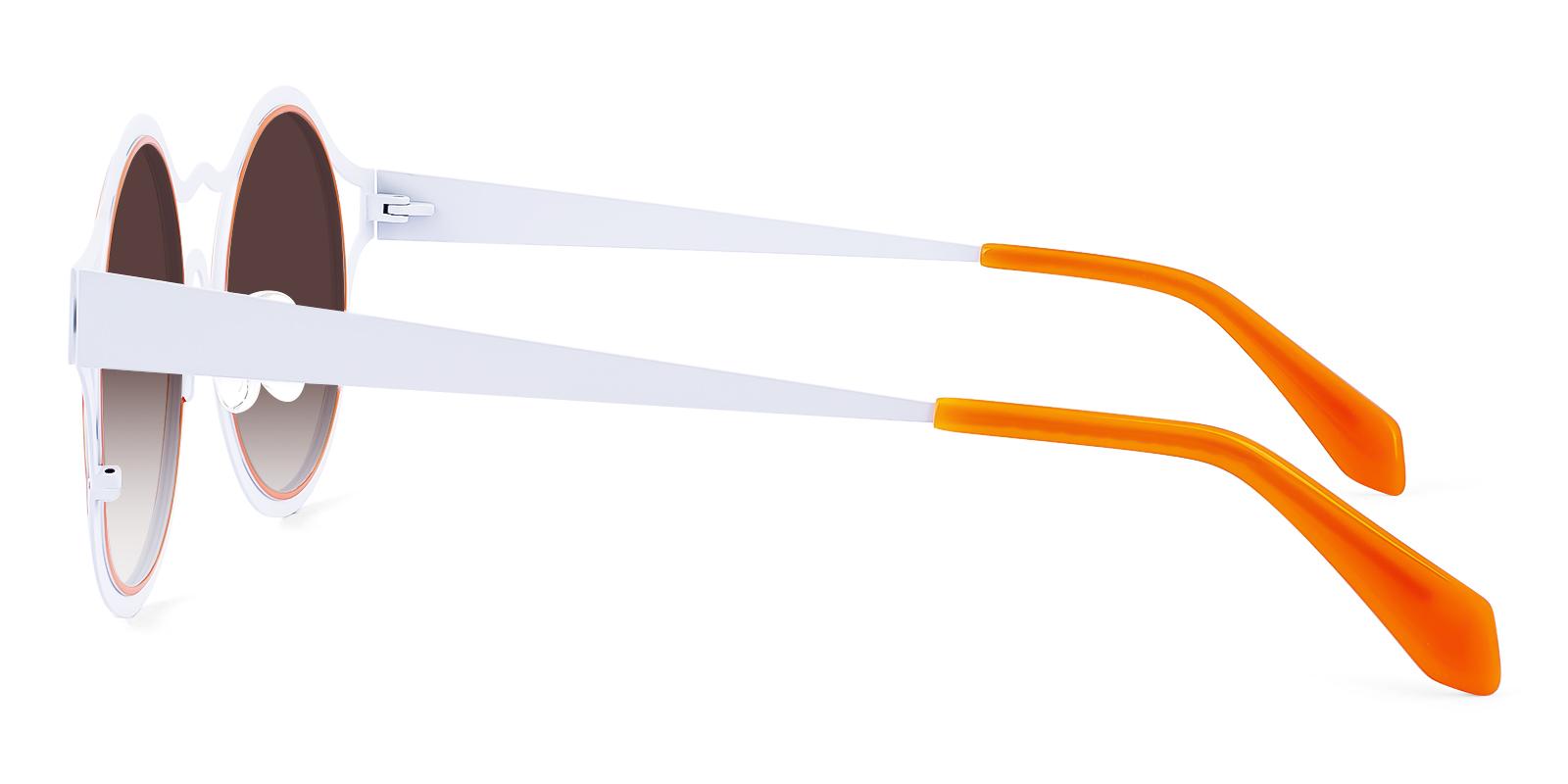 Bankcy Orange Metal Sunglasses , NosePads Frames from ABBE Glasses