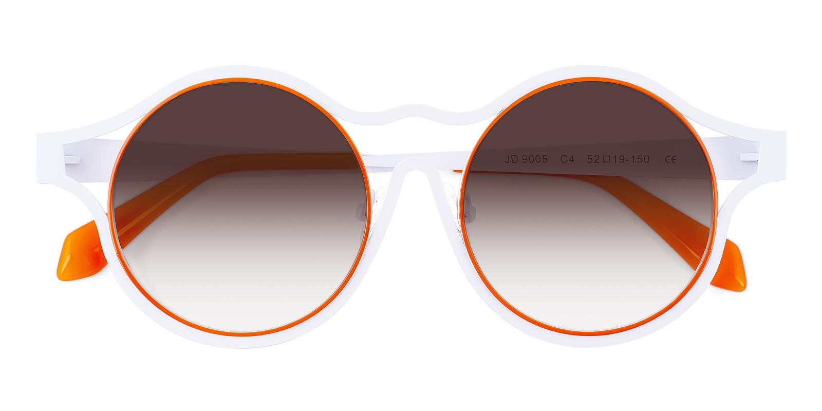 Bankcy Orange Metal Sunglasses , NosePads Frames from ABBE Glasses