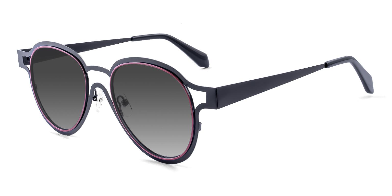 Phano Black Metal Sunglasses , NosePads Frames from ABBE Glasses