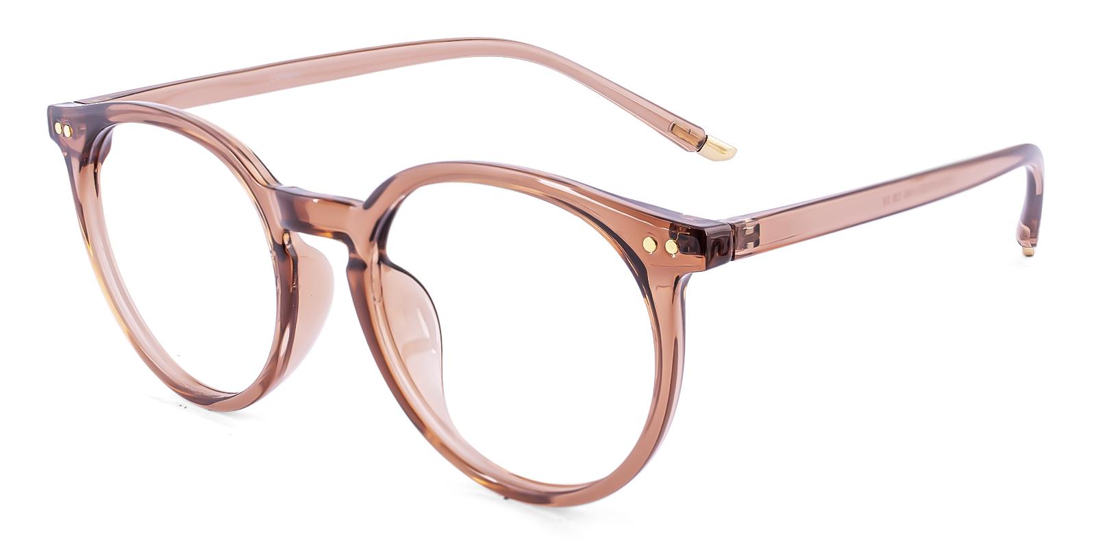 Gunety Brown Plastic Eyeglasses , UniversalBridgeFit Frames from ABBE Glasses