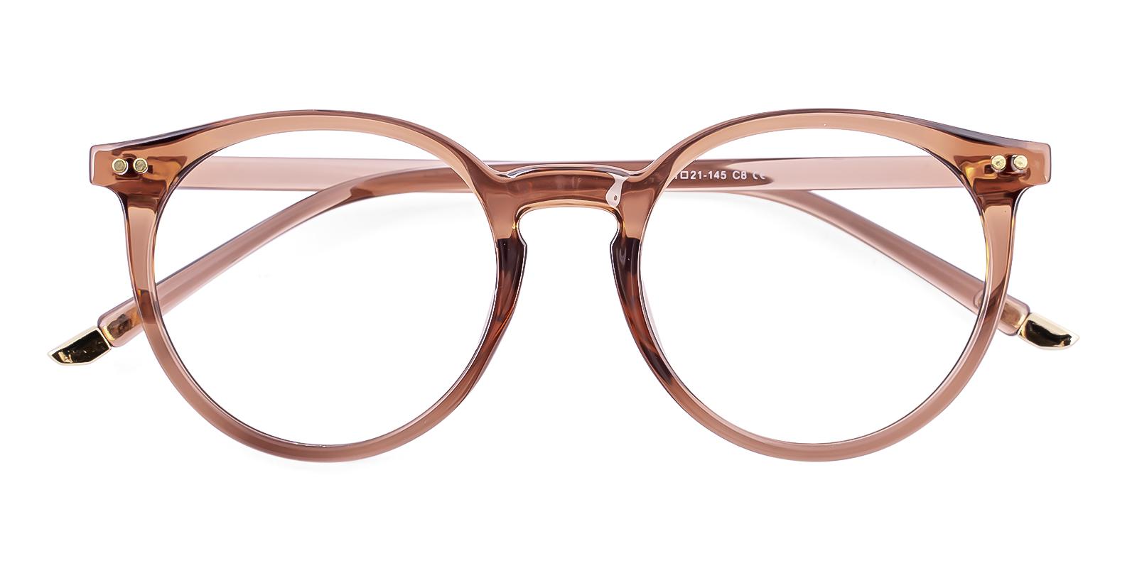 Gunety Brown Plastic Eyeglasses , UniversalBridgeFit Frames from ABBE Glasses
