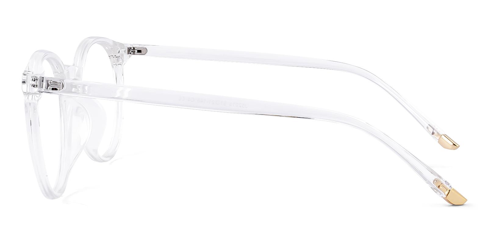 Gunety Fclear Plastic Eyeglasses , UniversalBridgeFit Frames from ABBE Glasses