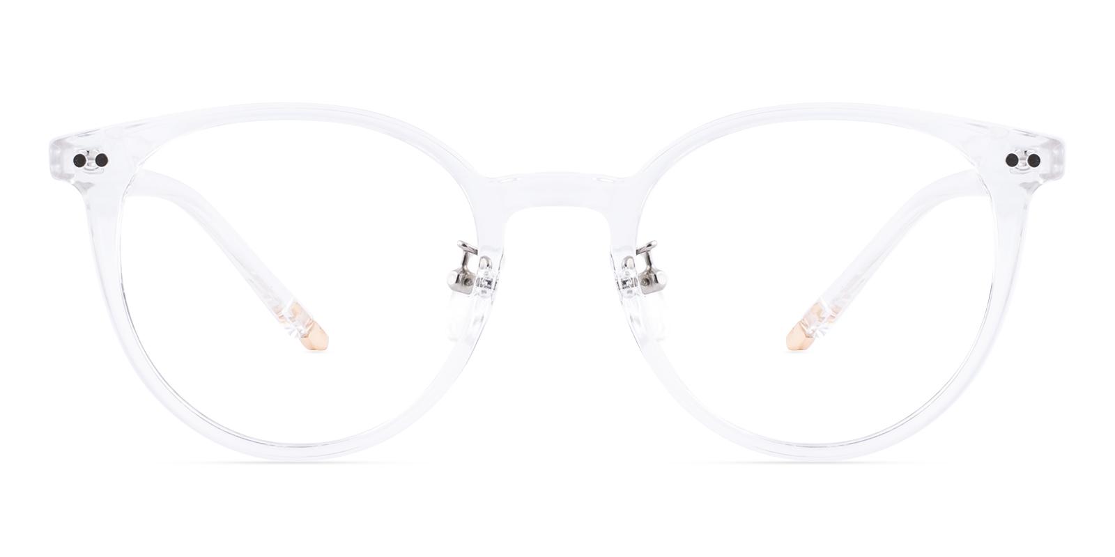 Salate Fclear Plastic Eyeglasses , NosePads Frames from ABBE Glasses