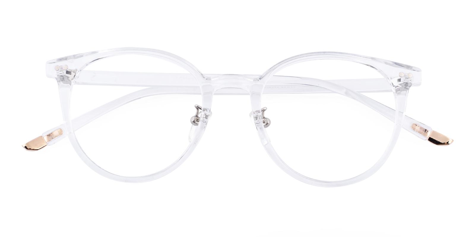 Salate Fclear Plastic Eyeglasses , NosePads Frames from ABBE Glasses