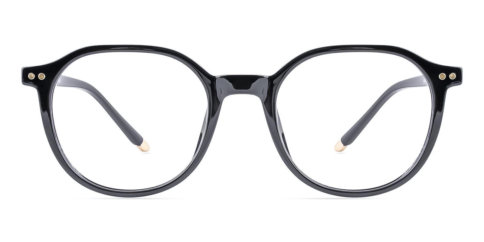 Restlike Black Plastic Eyeglasses , UniversalBridgeFit Frames from ABBE Glasses