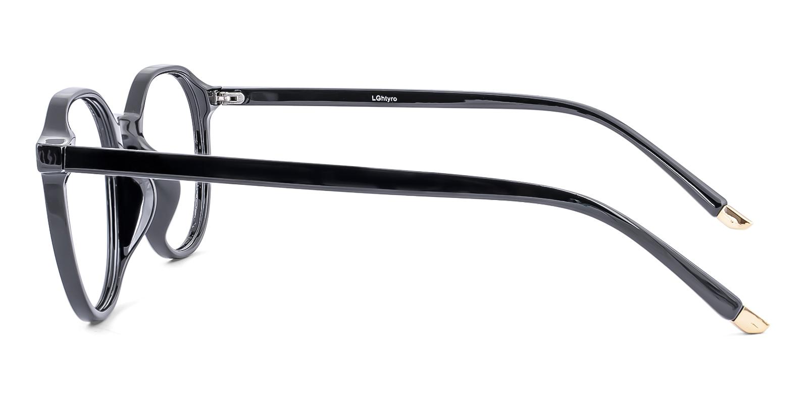 Restlike Black Plastic Eyeglasses , UniversalBridgeFit Frames from ABBE Glasses