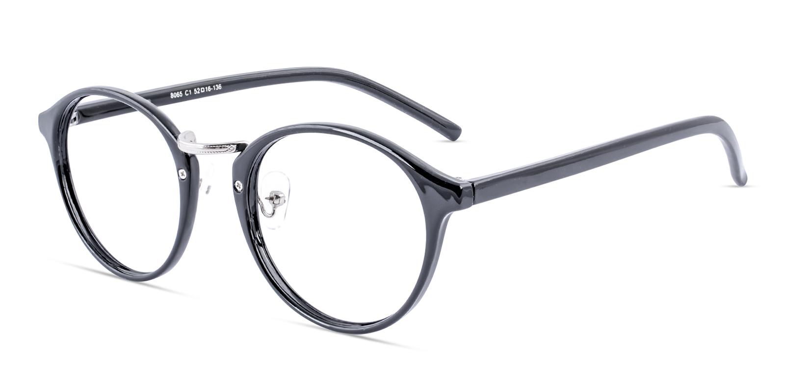 Youngitive Black Plastic Eyeglasses , NosePads Frames from ABBE Glasses