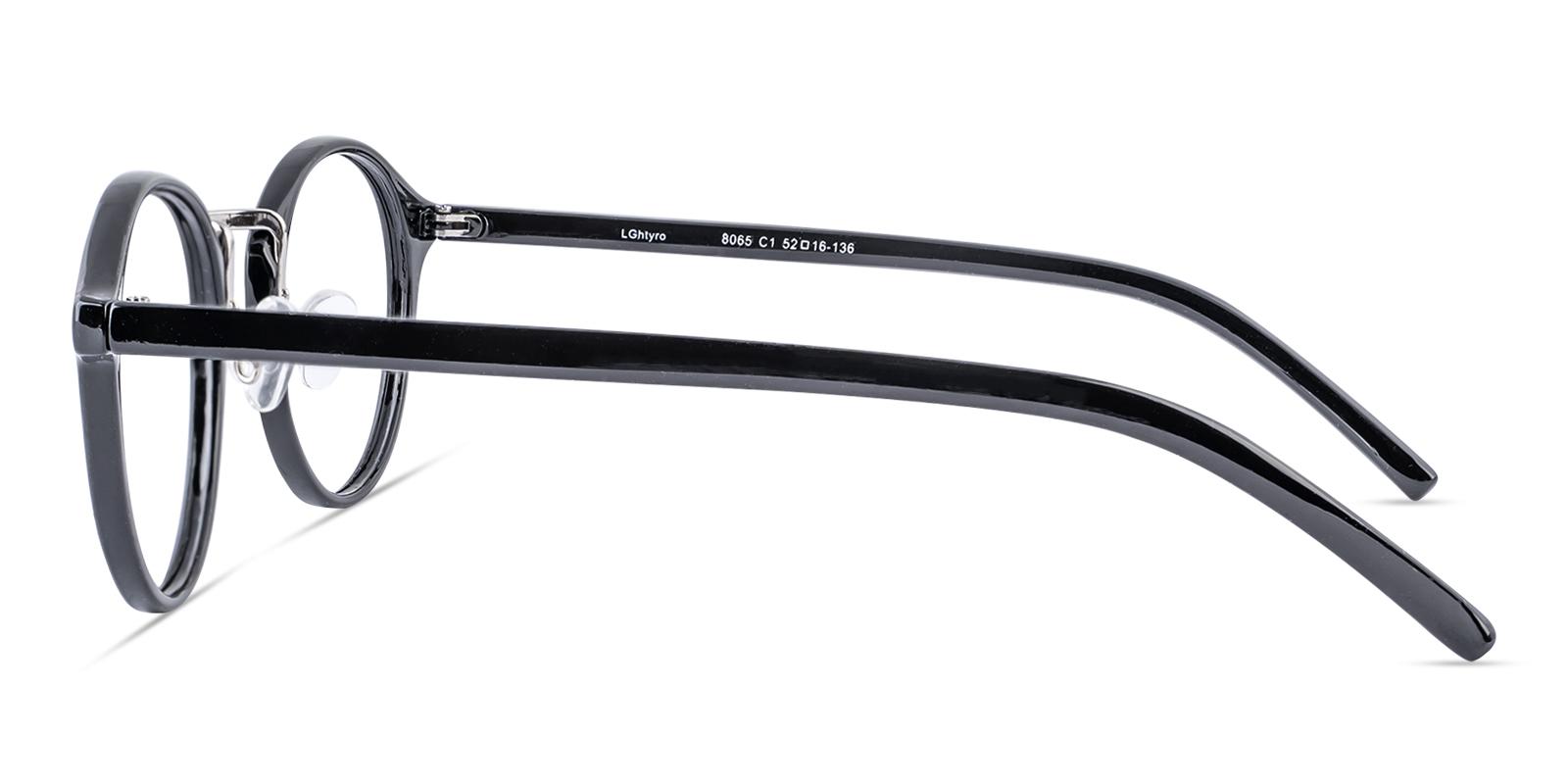 Youngitive Black Plastic Eyeglasses , NosePads Frames from ABBE Glasses