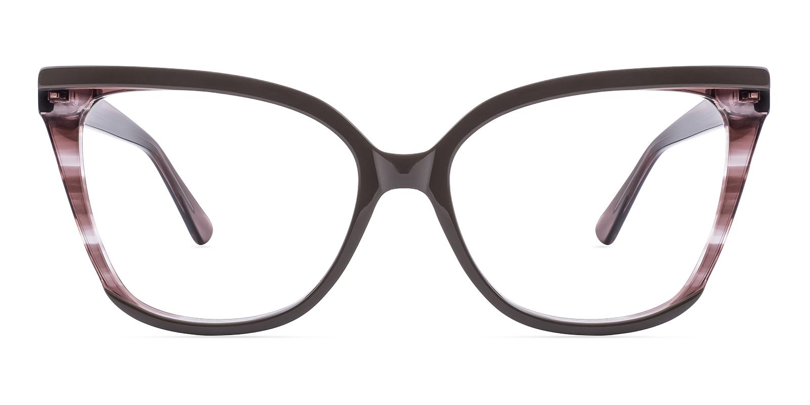 Cipness Brown Acetate Eyeglasses , SpringHinges , UniversalBridgeFit Frames from ABBE Glasses