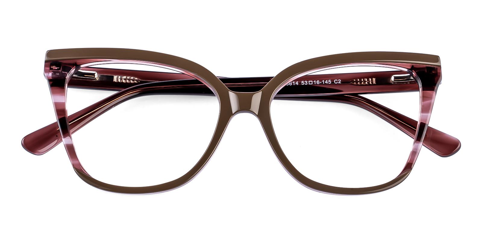 Cipness Brown Acetate Eyeglasses , SpringHinges , UniversalBridgeFit Frames from ABBE Glasses
