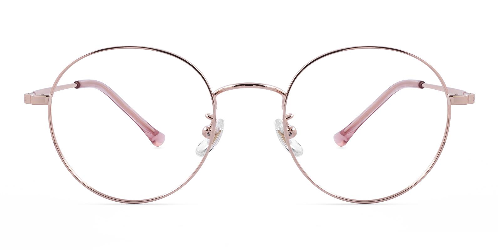 Arborose Rosegold Titanium Eyeglasses , Lightweight , NosePads Frames from ABBE Glasses
