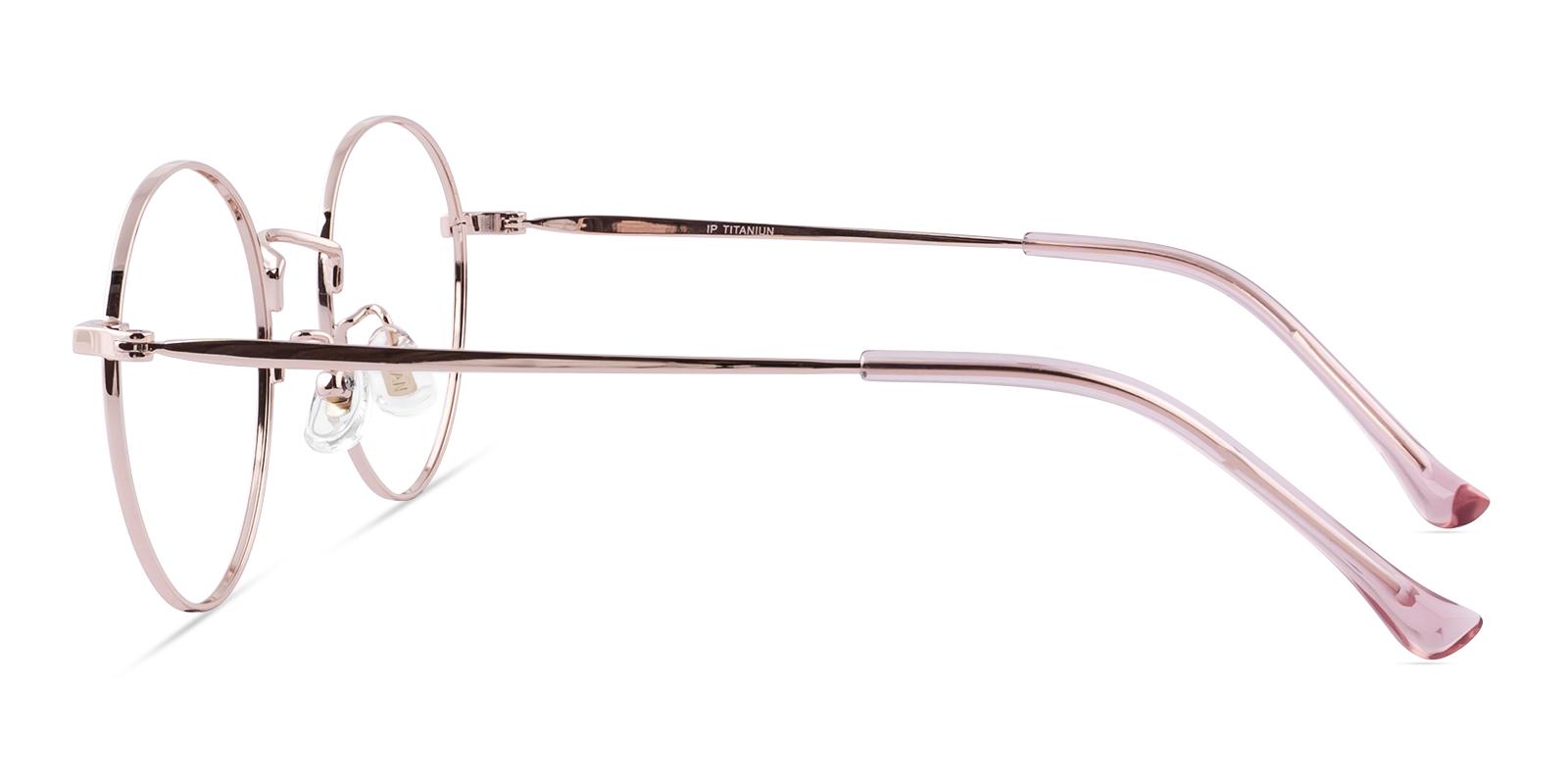 Arborose Rosegold Titanium Eyeglasses , Lightweight , NosePads Frames from ABBE Glasses