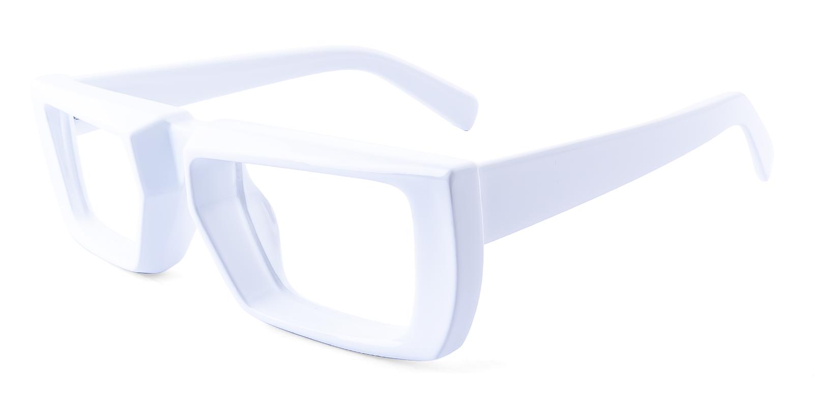 Cidmost White Acetate Eyeglasses , UniversalBridgeFit Frames from ABBE Glasses