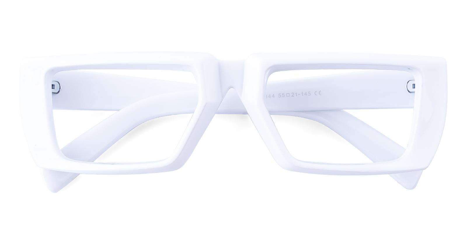 Cidmost White Acetate Eyeglasses , UniversalBridgeFit Frames from ABBE Glasses