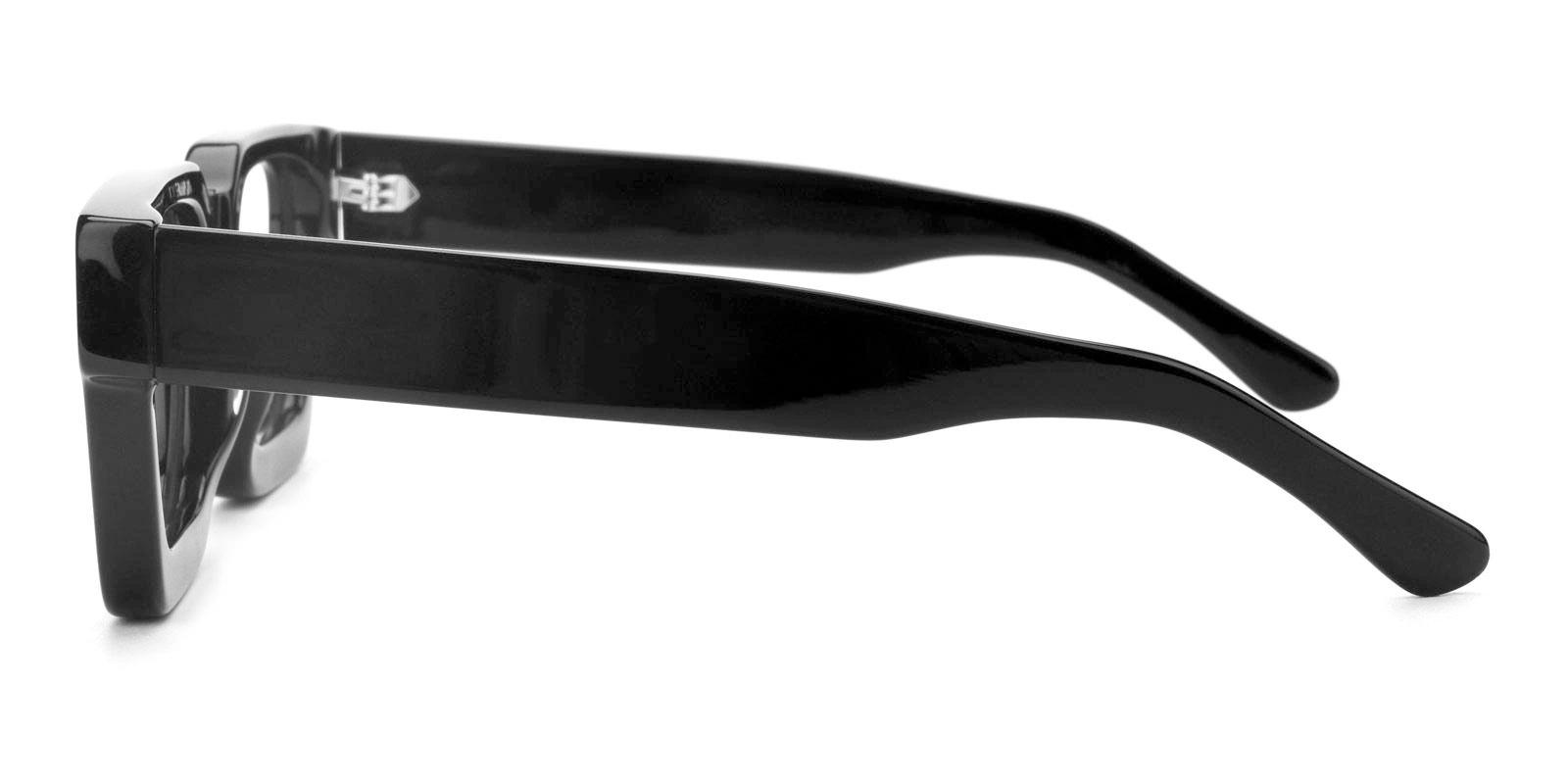 Stearary Black Acetate Eyeglasses , UniversalBridgeFit Frames from ABBE Glasses