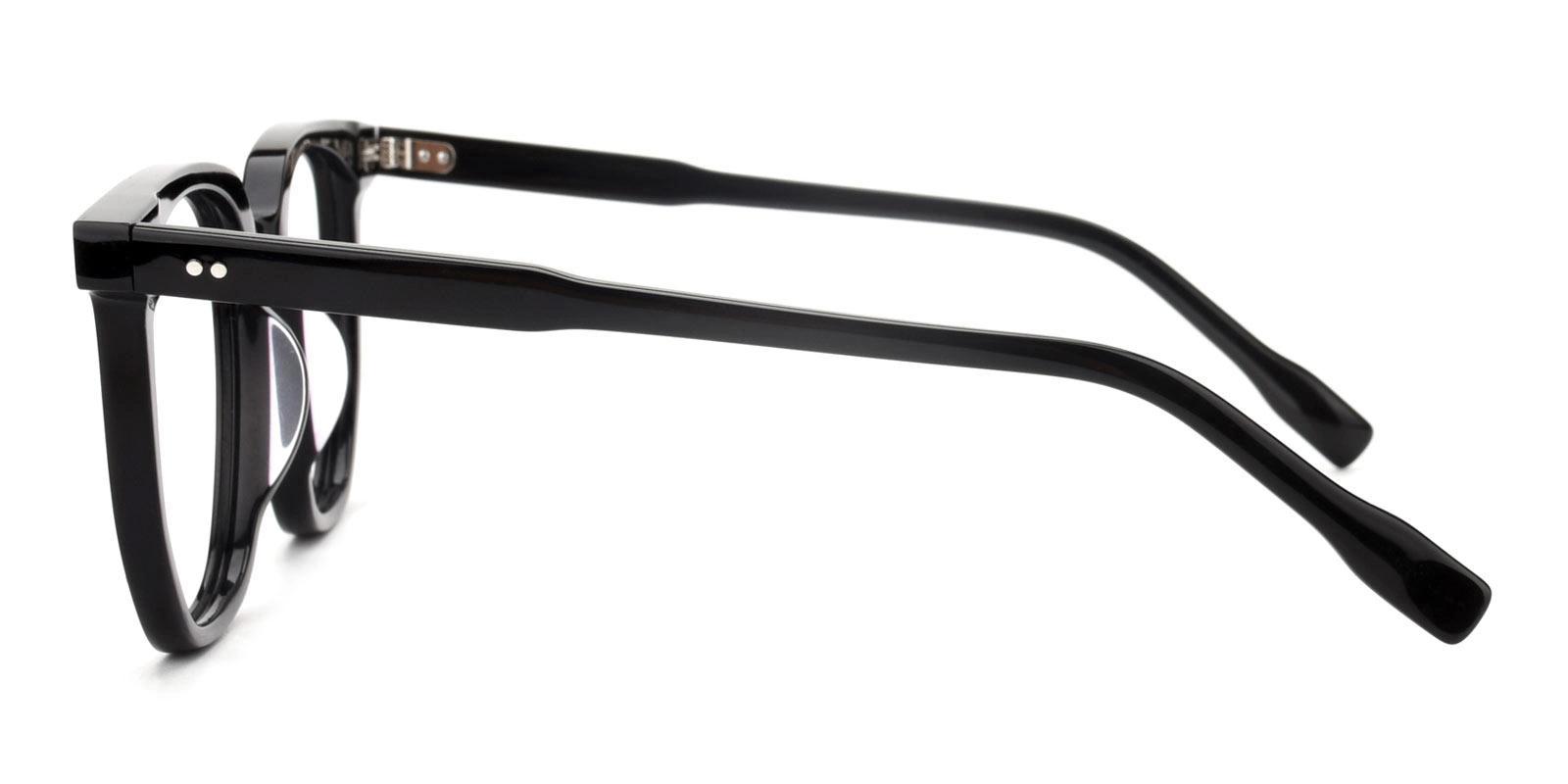 Lysette Black Acetate Eyeglasses , UniversalBridgeFit Frames from ABBE Glasses