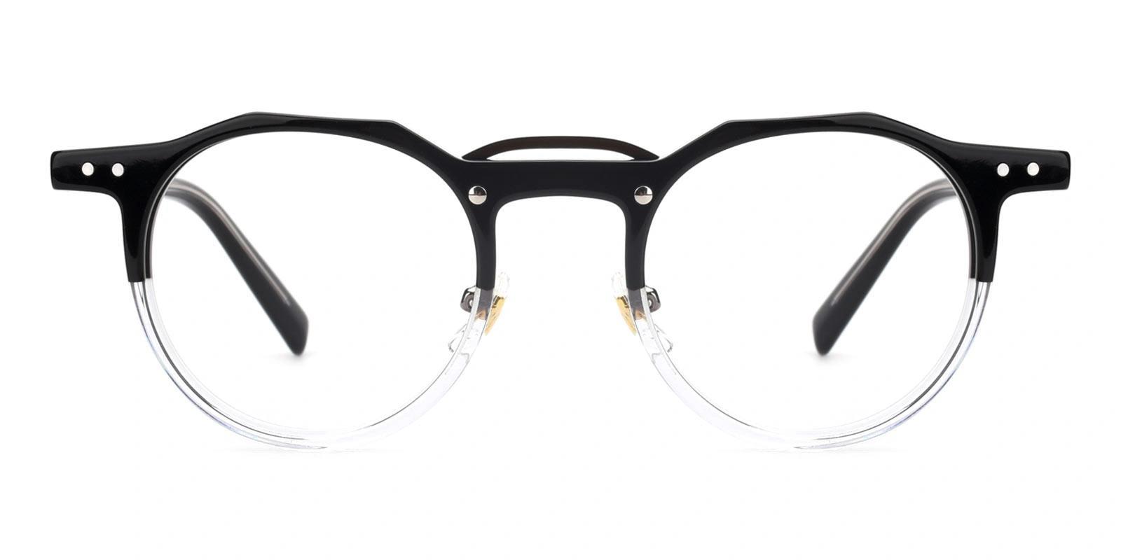 Famivity Black Acetate Eyeglasses , NosePads Frames from ABBE Glasses