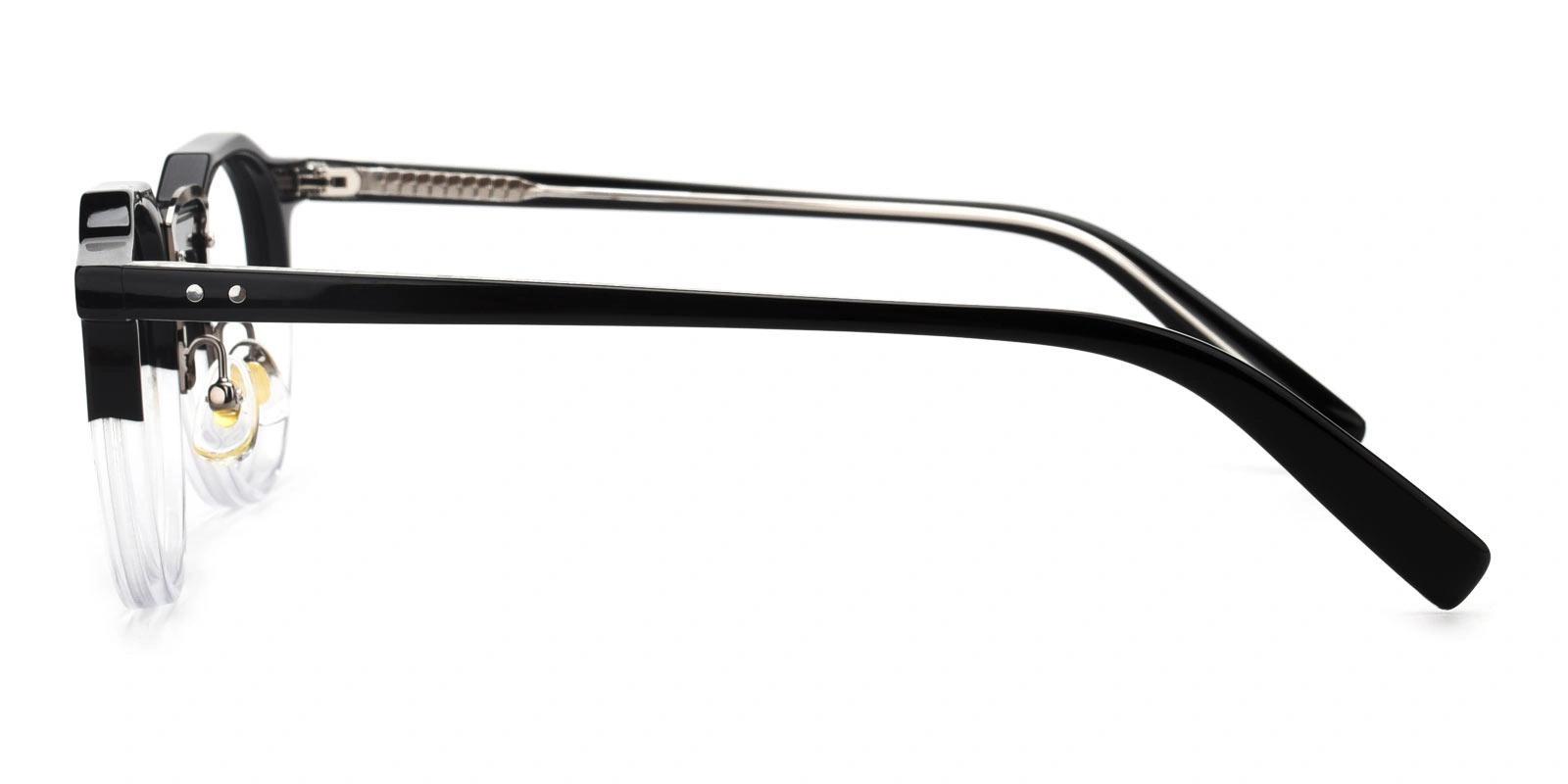 Famivity Black Acetate Eyeglasses , NosePads Frames from ABBE Glasses