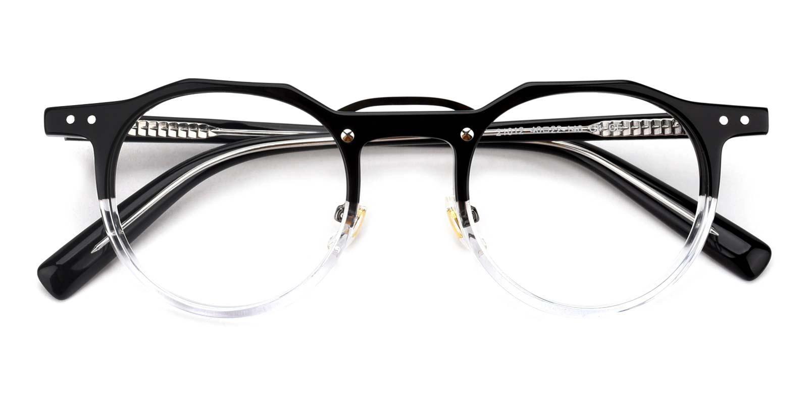 Famivity Black Acetate Eyeglasses , NosePads Frames from ABBE Glasses