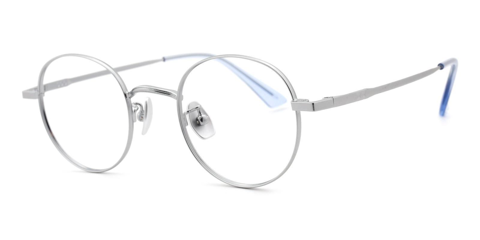 Phobon Silver Titanium Eyeglasses , NosePads Frames from ABBE Glasses