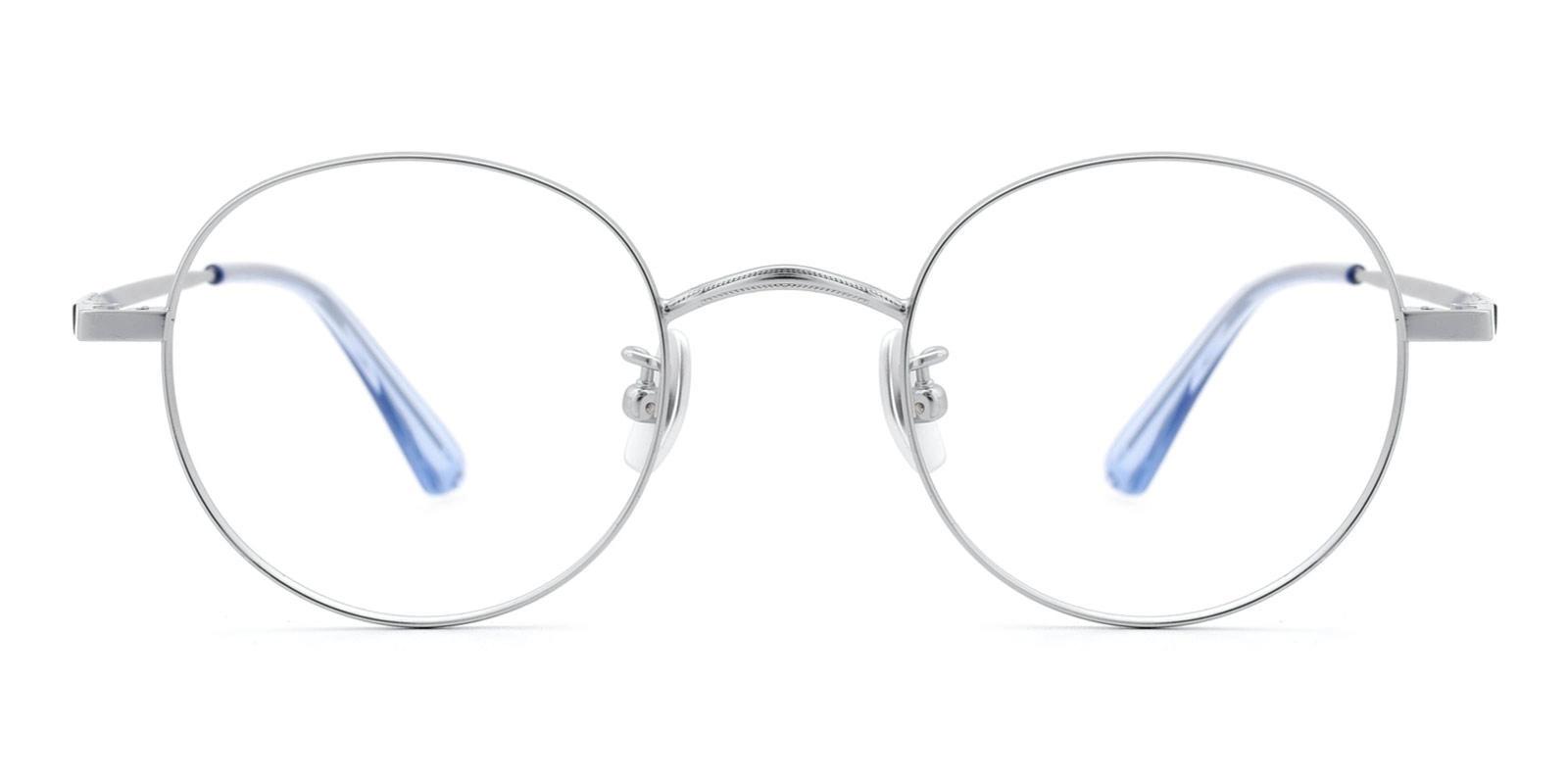 Phobon Silver Titanium Eyeglasses , NosePads Frames from ABBE Glasses