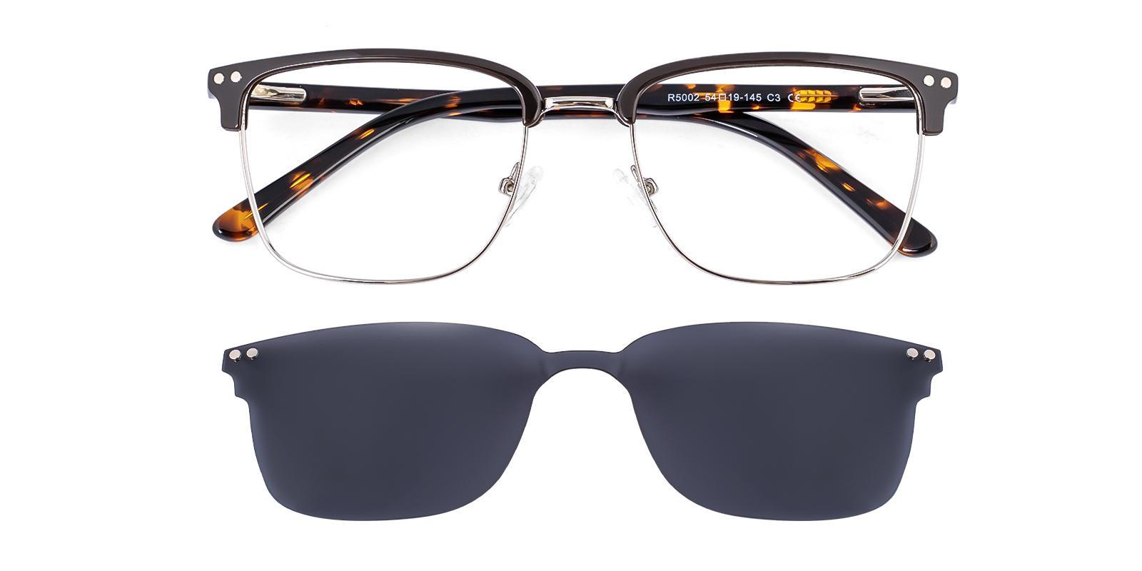 Orexability Tortoise Metal , TR Eyeglasses , SpringHinges , NosePads , clip-on Frames from ABBE Glasses