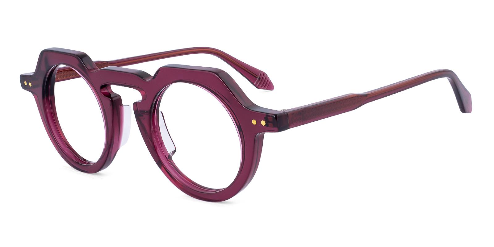 Mellior Purple Acetate Eyeglasses , UniversalBridgeFit Frames from ABBE Glasses