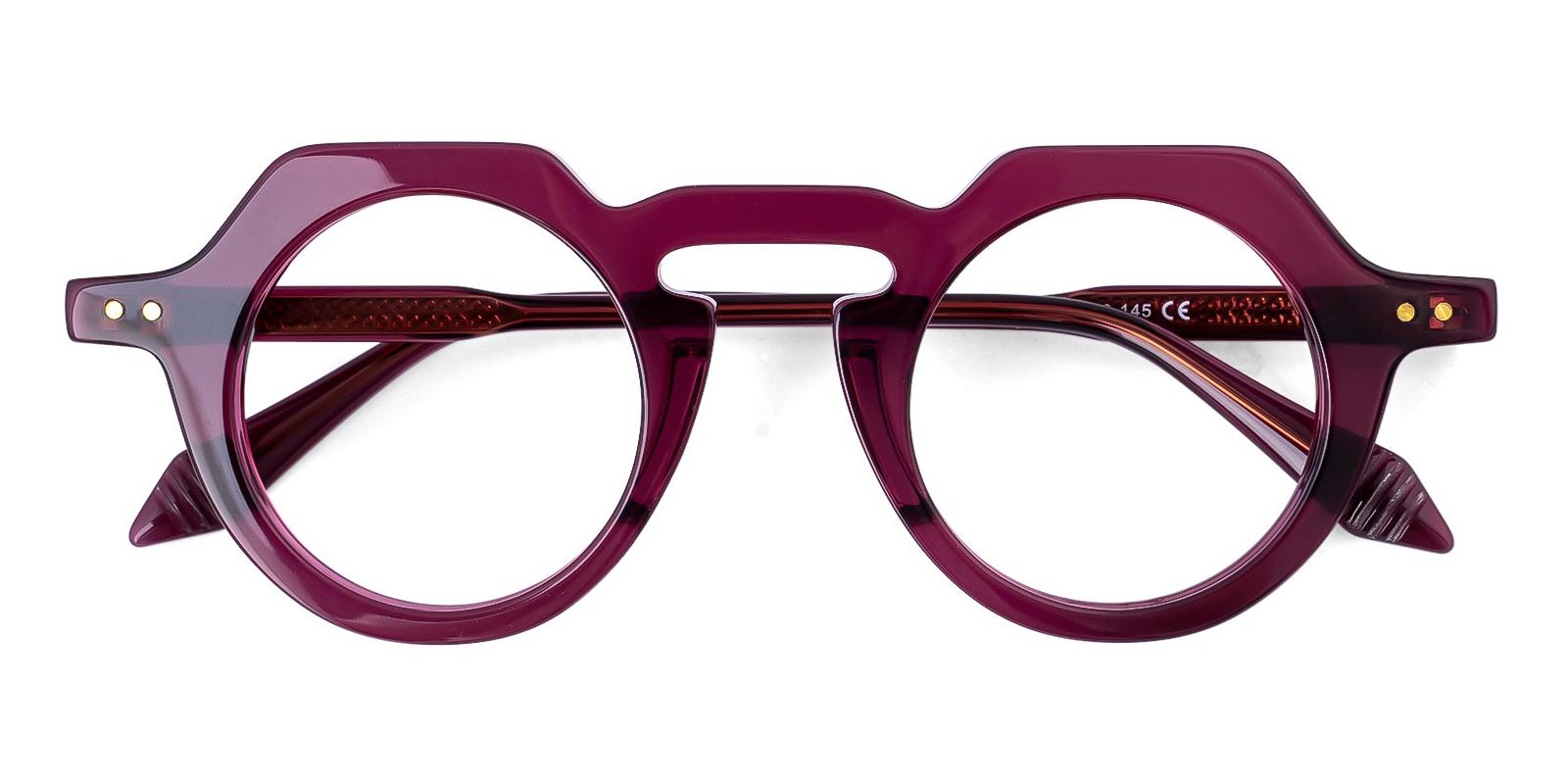 Mellior Purple Acetate Eyeglasses , UniversalBridgeFit Frames from ABBE Glasses