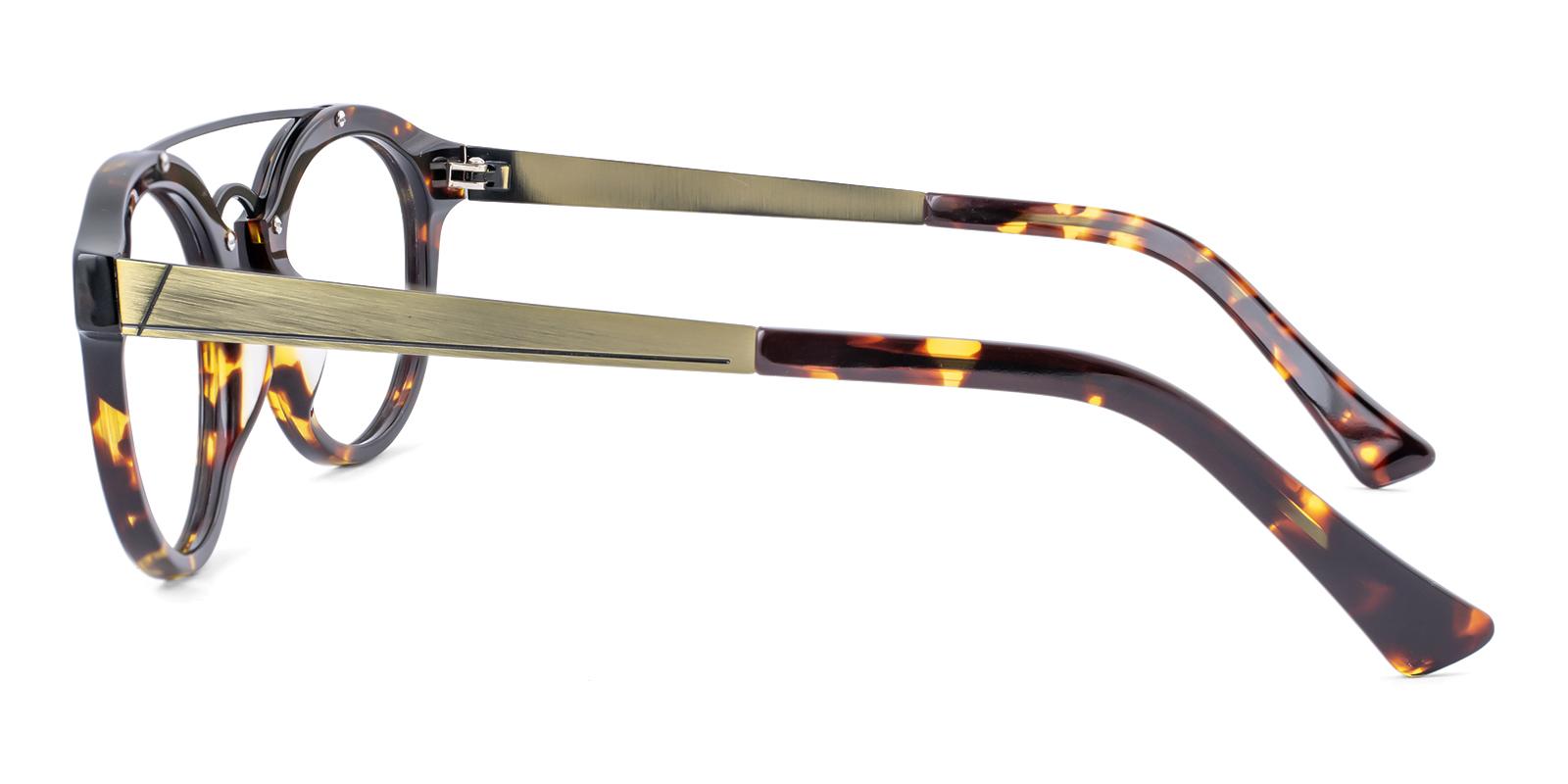 Glower Tortoise Acetate , Metal Eyeglasses , UniversalBridgeFit Frames from ABBE Glasses