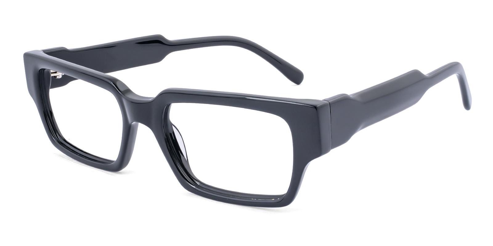Stoop Black Acetate Eyeglasses , UniversalBridgeFit Frames from ABBE Glasses